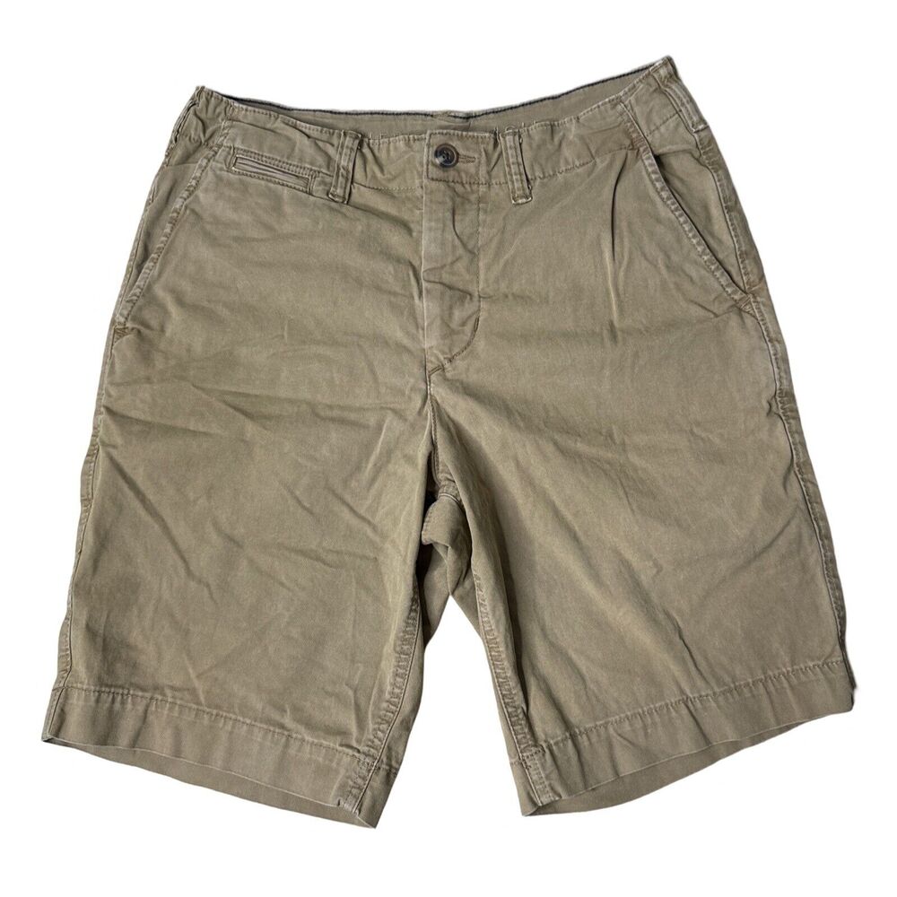 American Eagle Shorts Men 30 Tan Chino‎ Classic Neutral Casual Preppy Streetwear